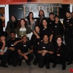 The cosplayers with the staff of the AMC Bay Street 16 Theaters